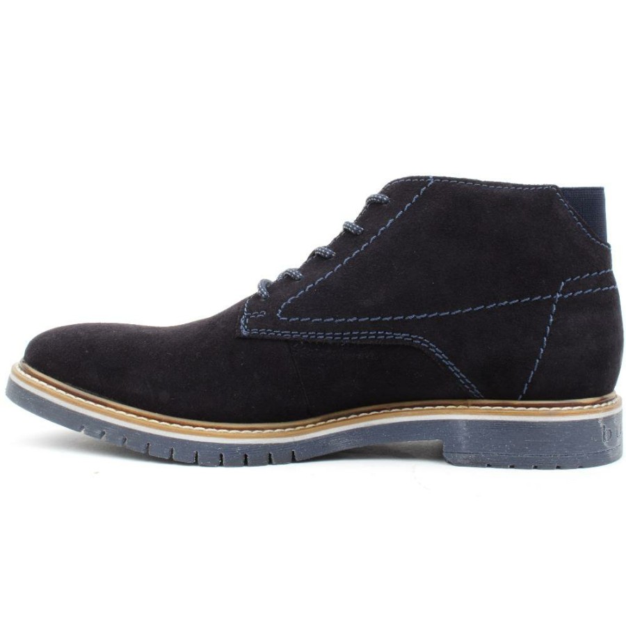 Men Bugatti | 83736 Laced Boot - Navy