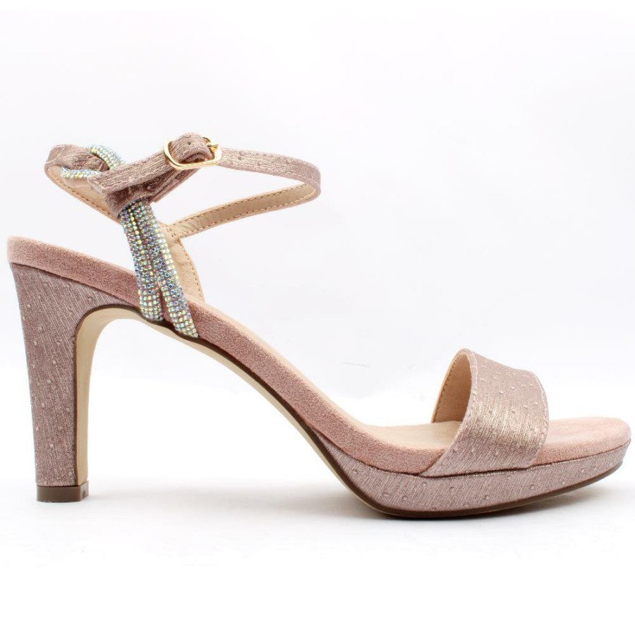 Women Menbur | 24102 Heeled Sandal - Rose