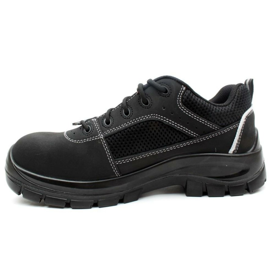 Men Skechers | Mens 200001Ec Steel Toe Shoe - Black