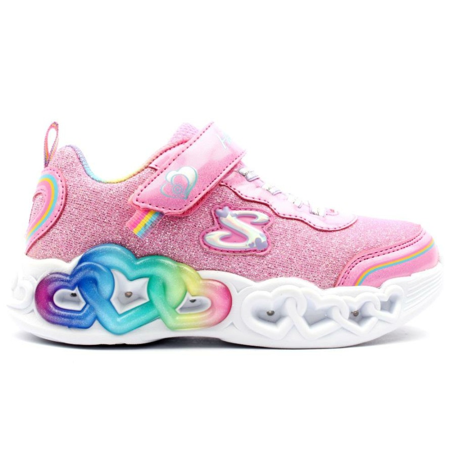 Kids Skechers | 303751L Junior Trainer - Pink Multi