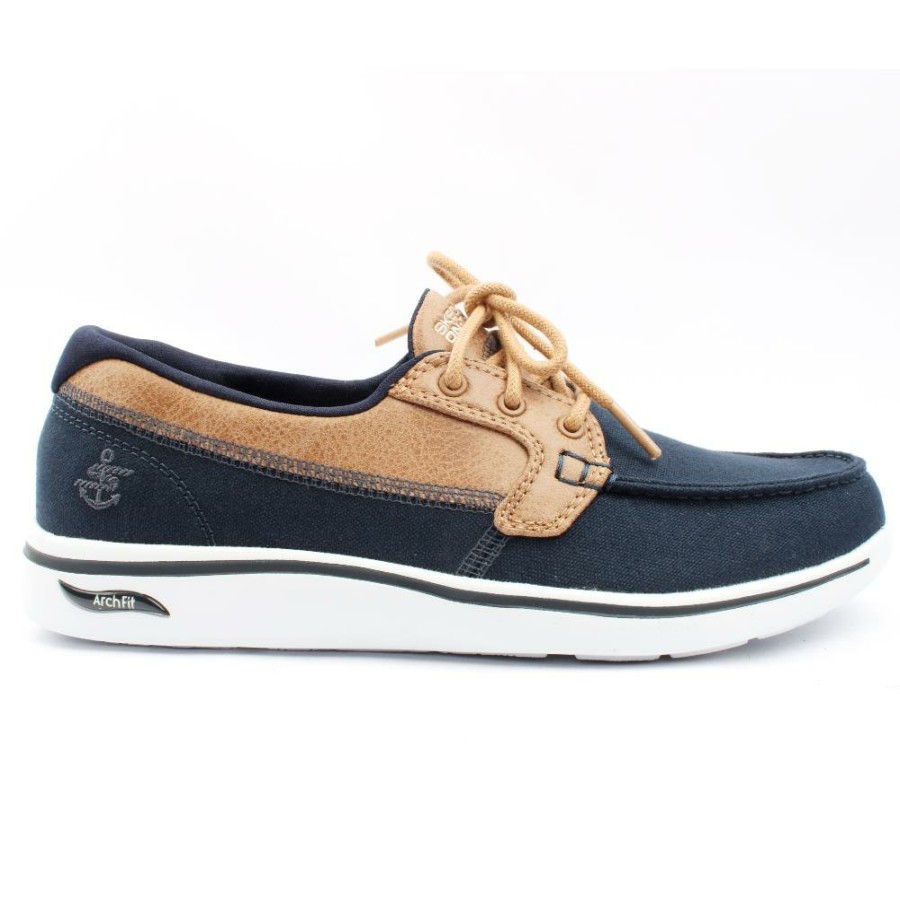 Women Skechers | 136620 Deck Shoe - Navy