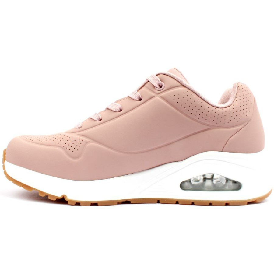 Women Skechers | 73690 Laced Shoe - Blush