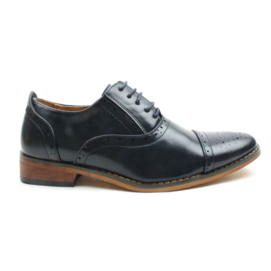 Kids Goor | Goor-990 Laced Brogue Boys - Navy