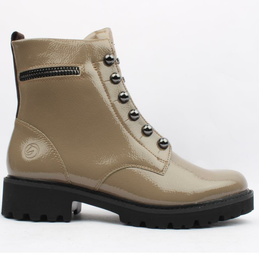 Women Remonte | D8670 Laced Boot - Stone