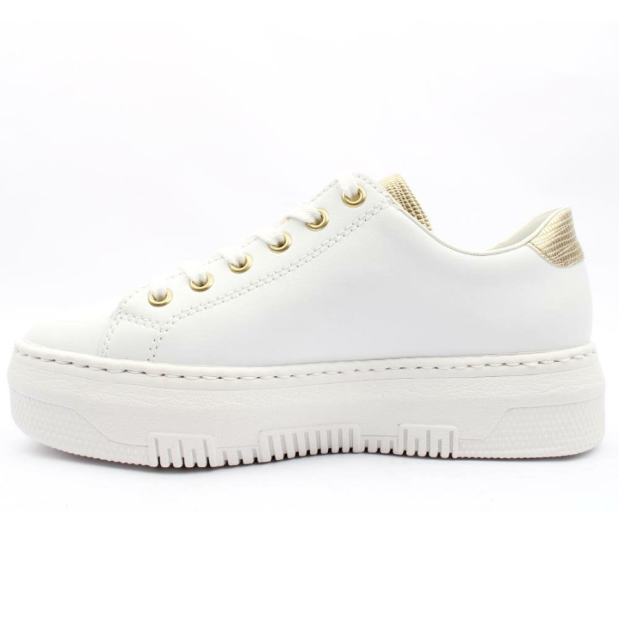 Women Rieker | M1921 Laced Shoe - White Gold