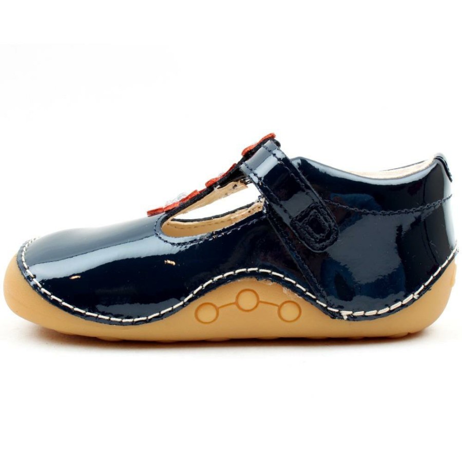 Kids Clarks | Tiny Flower T Prewalker - Navy Patent G