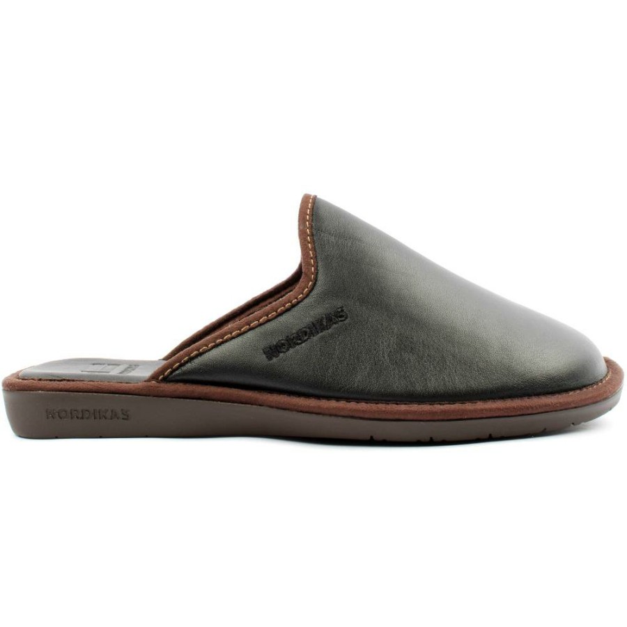 Men Nordika | Mens Slipper 131 - Black