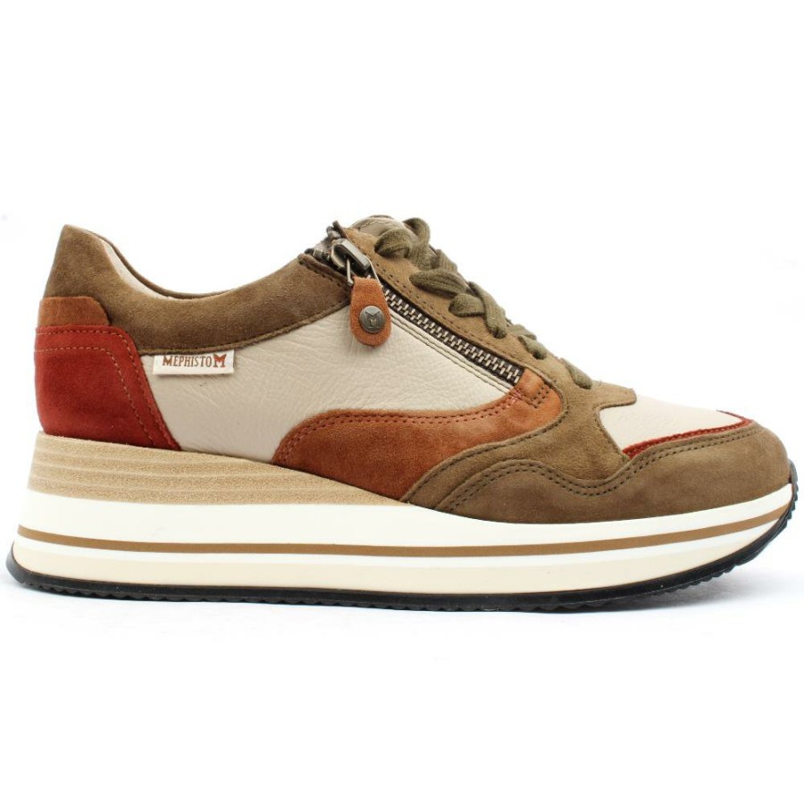 Women Mephisto | Olimpia Shoe - Brown Multi