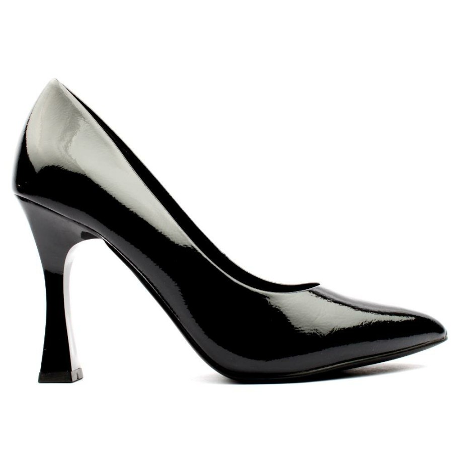 Women Marco Tozzi | 22406 Court Shoe - Black Patent