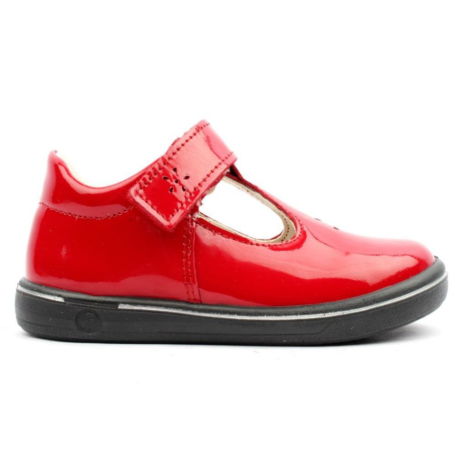 Kids Ricosta | 2600202 T Bar Shoe - Red Patent