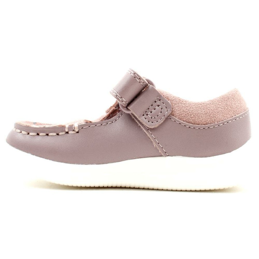 Kids Clarks | Crest Moc T T Bar Shoe - Pink G