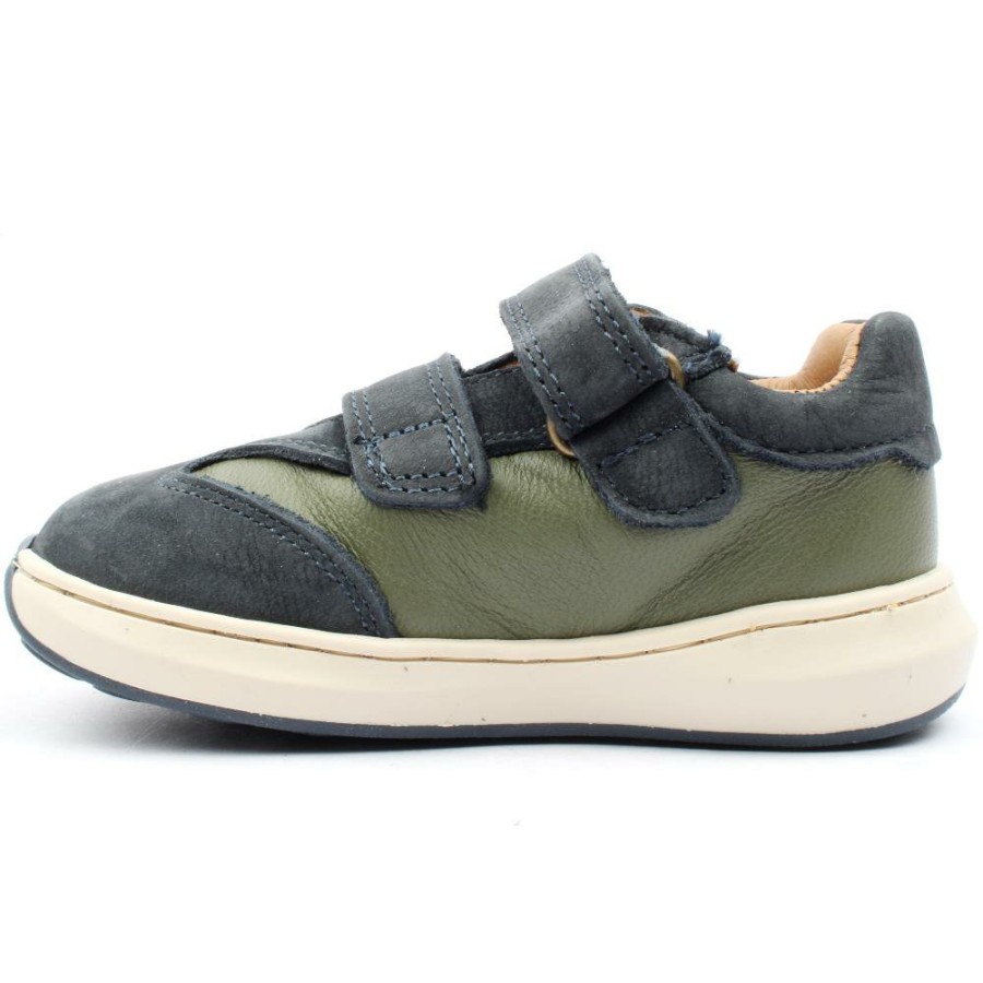 Kids Primigi | 4900111 Velcro Junior Shoe - Navy Green