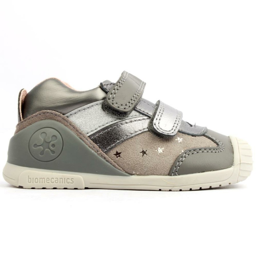 Kids Garvalin | Biomecanics 231113 Velcro Shoe - Grey Multi