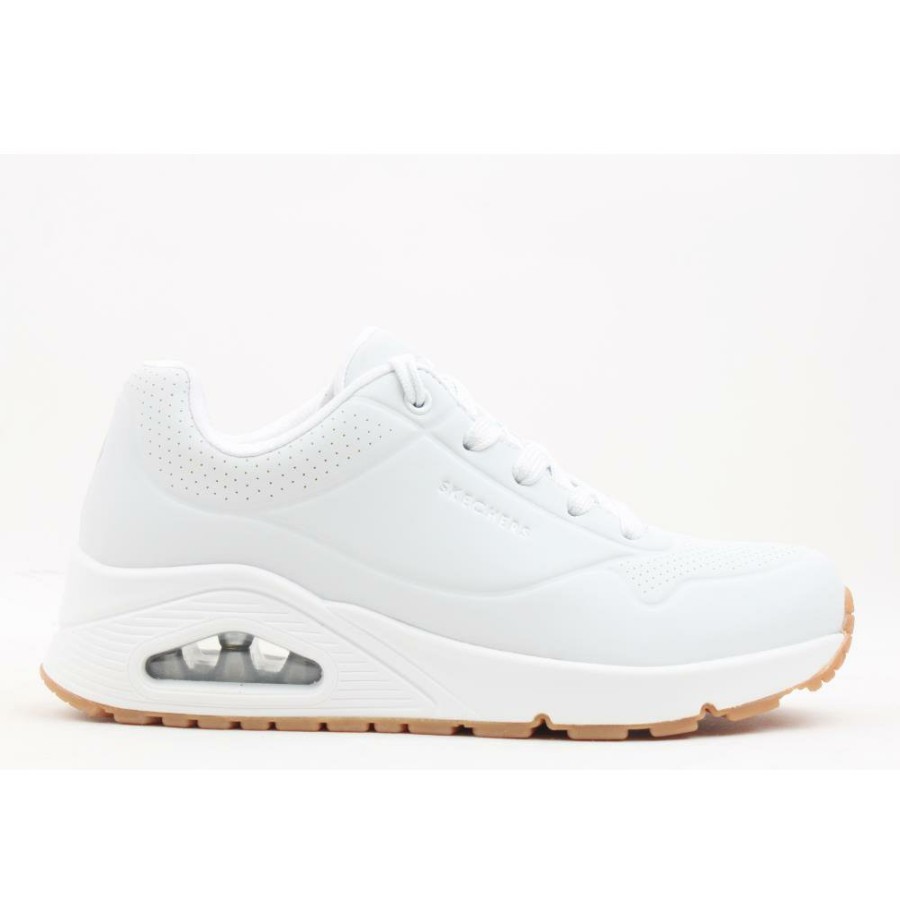 Women Skechers | 73690 Laced Shoe - White