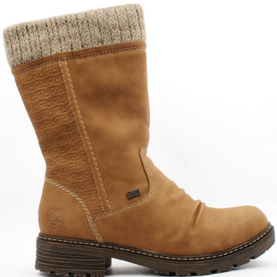 Women Rieker | Z4761 3/4 Boot - Tan