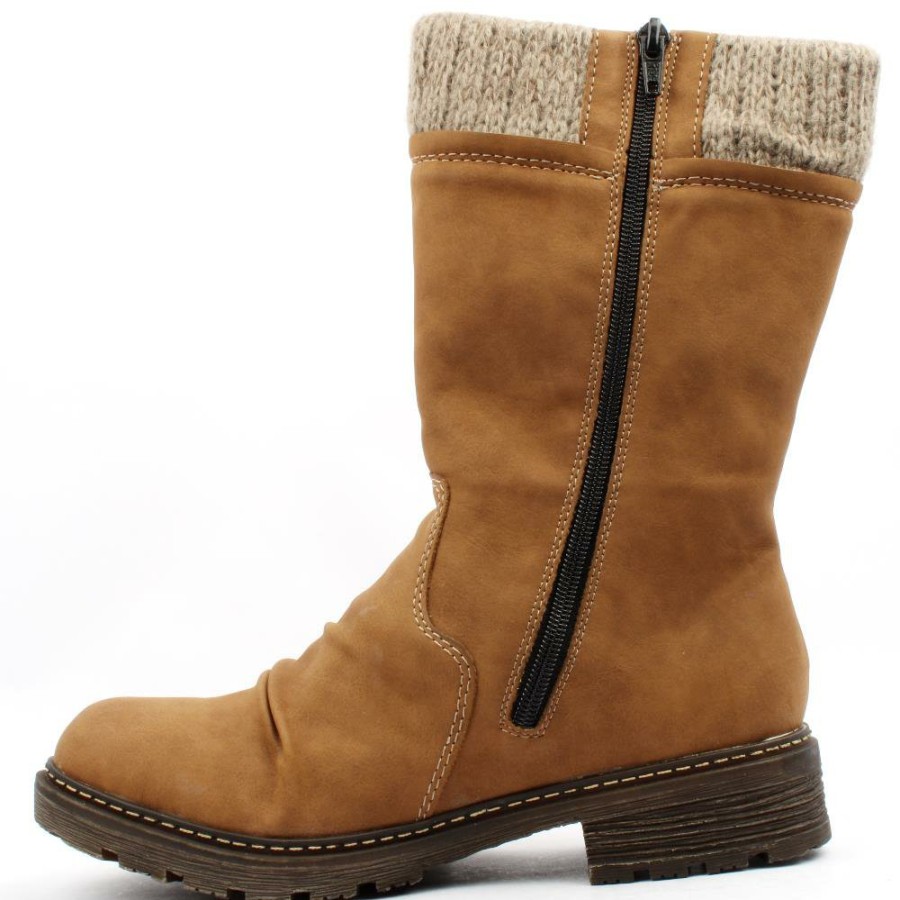 Women Rieker | Z4761 3/4 Boot - Tan