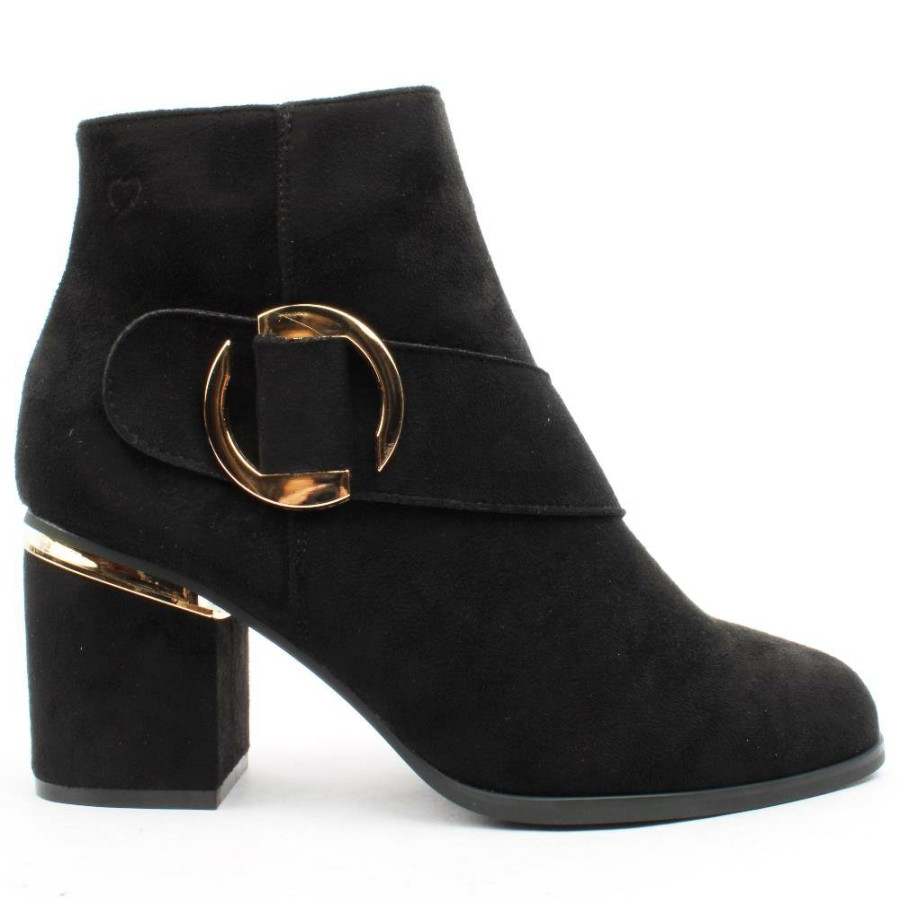 Women Heavenly Feet | Bella Donna Boot - Black Suede