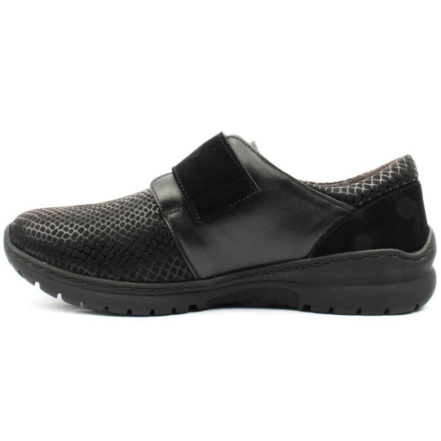 Women Softmode | Velcro Shoe Daba - Black Multi