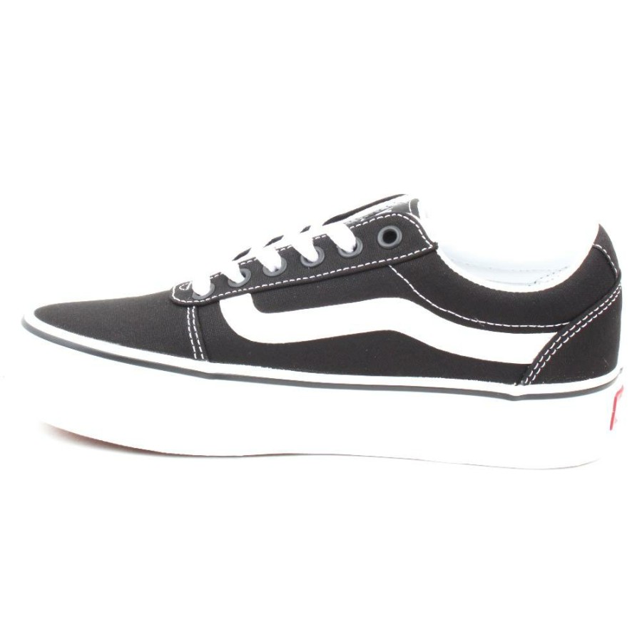 Women Vans | Wm Ward Platform Laced Shoe - Black/White