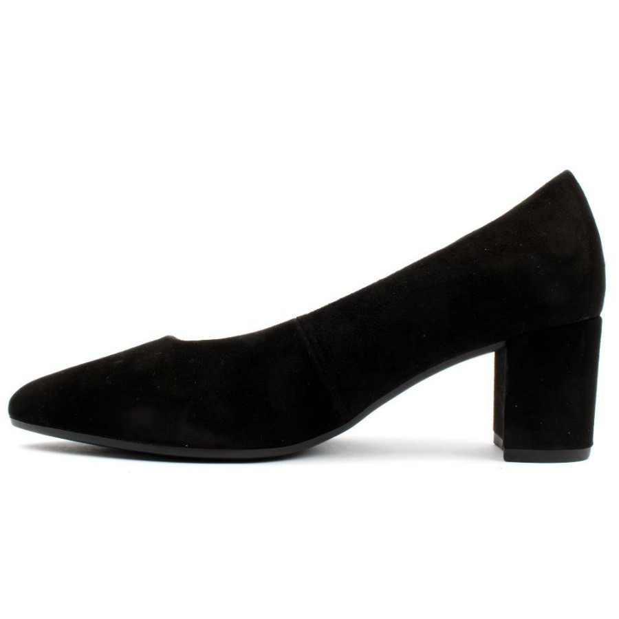 Women Gabor | 21450 Court Shoe - Black Suede