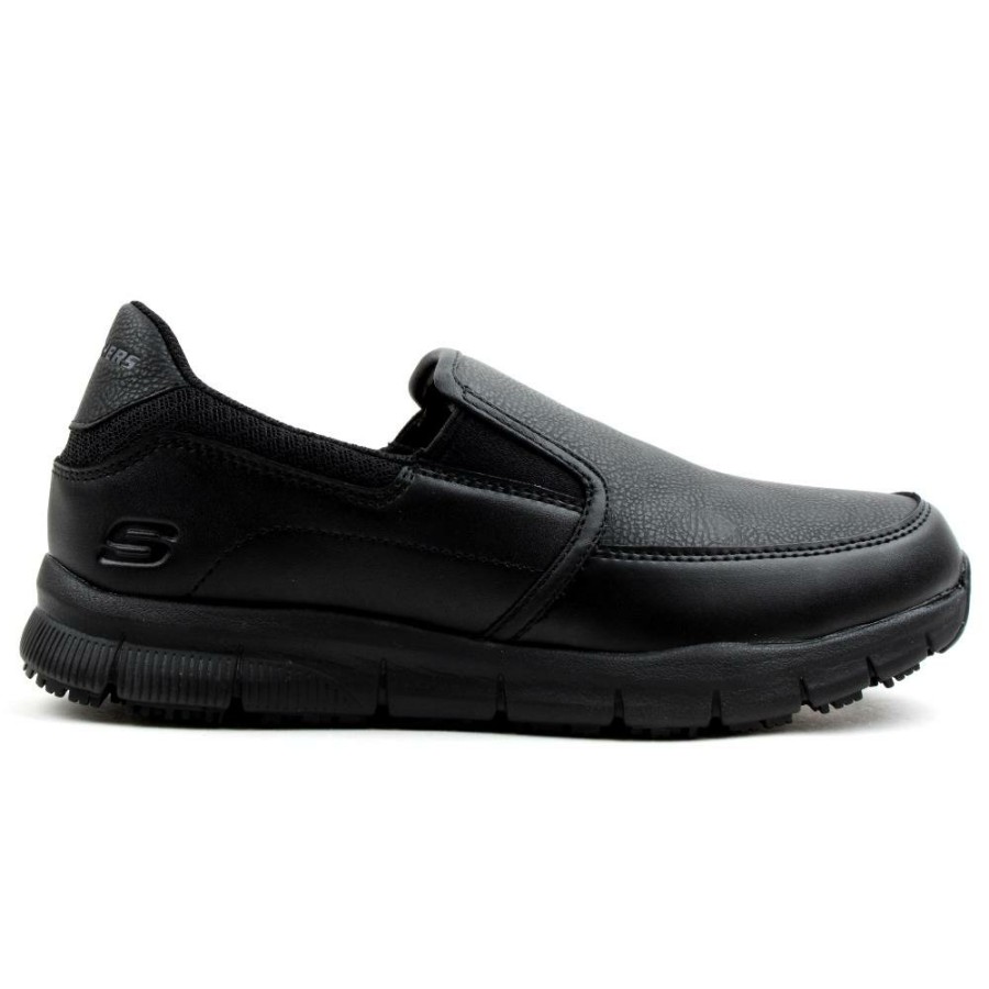 Women Skechers | 77236Ec Shoe - Black Black