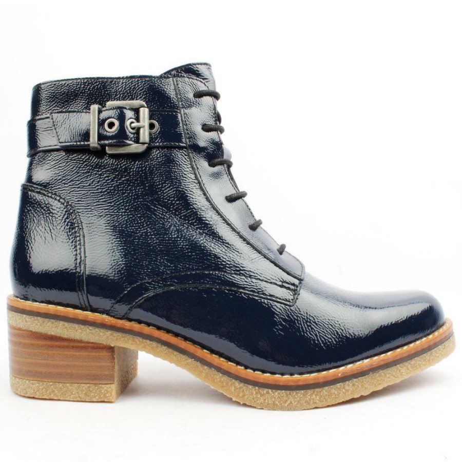 Women Fluchos | Laced Boot D8686 - Blue