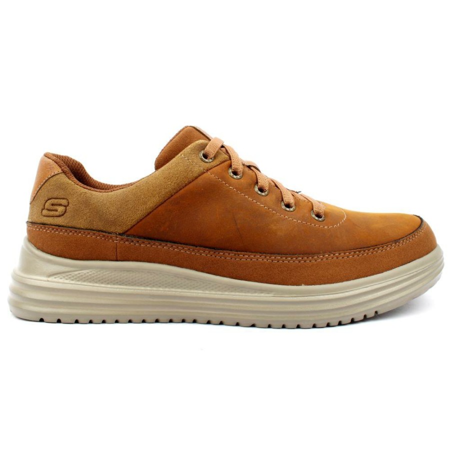 Men Skechers | 204875 Shoe - Dark Brown