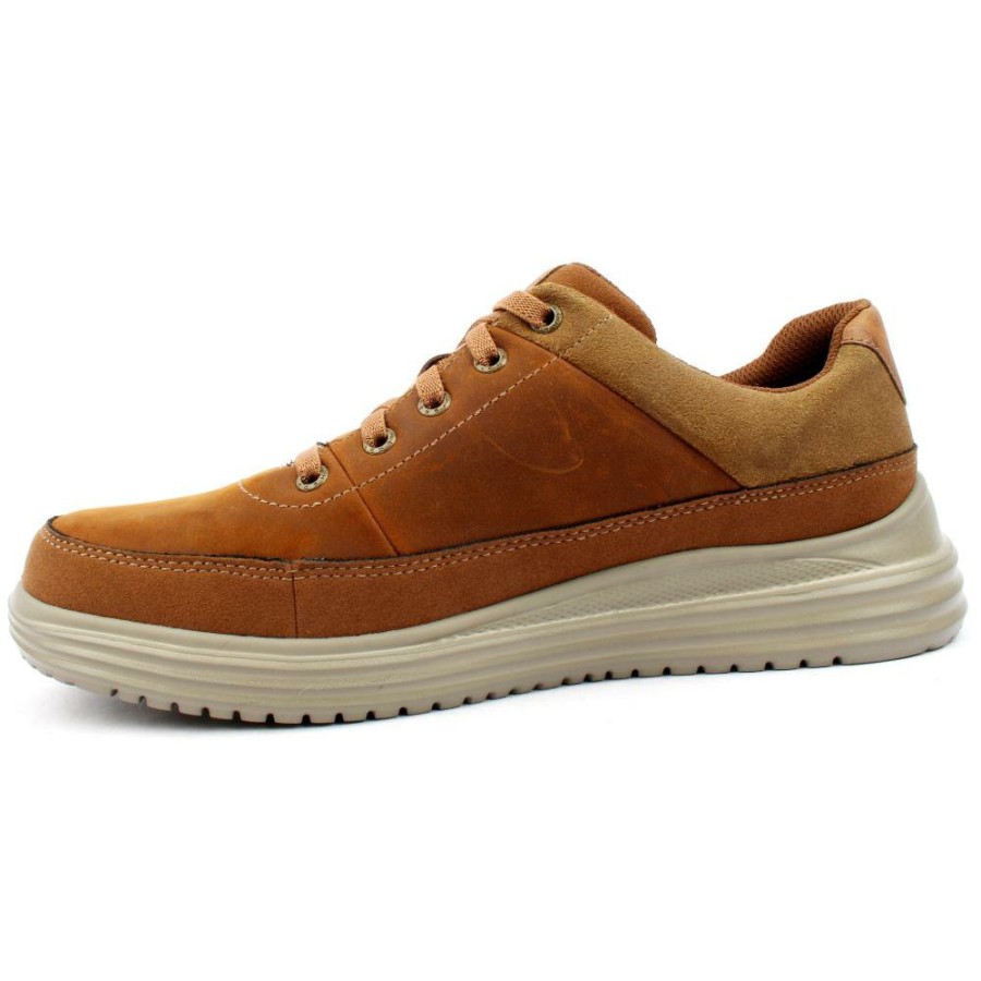 Men Skechers | 204875 Shoe - Dark Brown