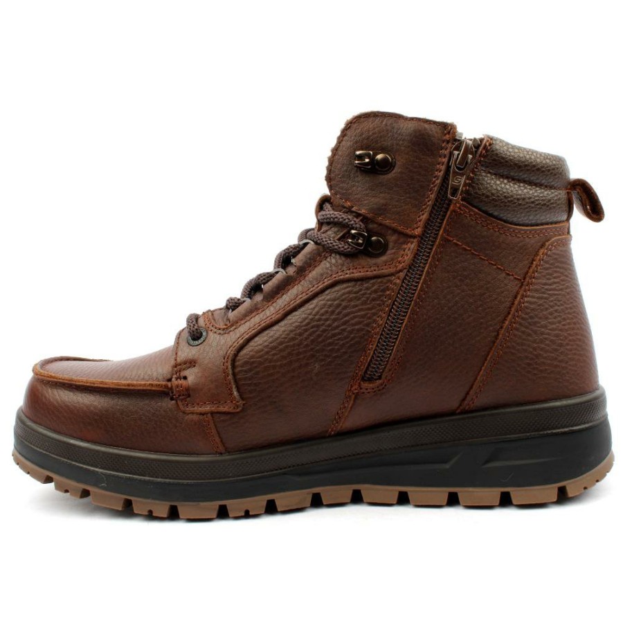 Men G Comfort | A916 Laced Boot - Brown Leather