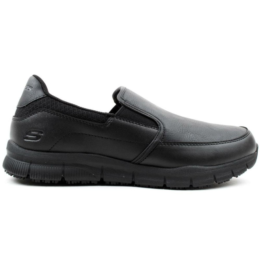 Men Skechers | 77157Ec Nampa Runner - Black Black