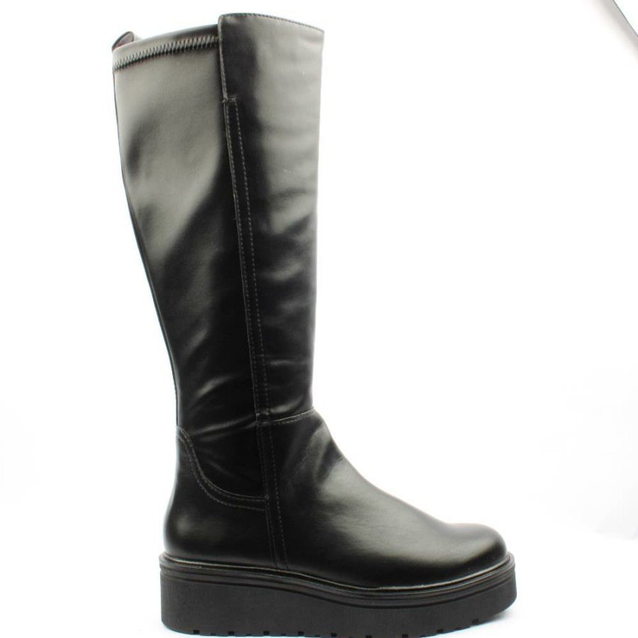 Women Marco Tozzi | 25670 Knee High Boot - Black