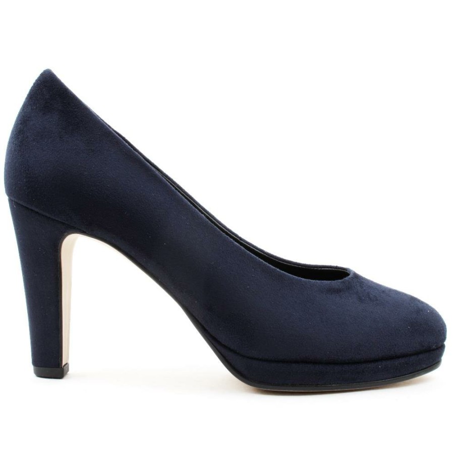 Women Gabor | Gab270 Court Shoe - Navy Suede