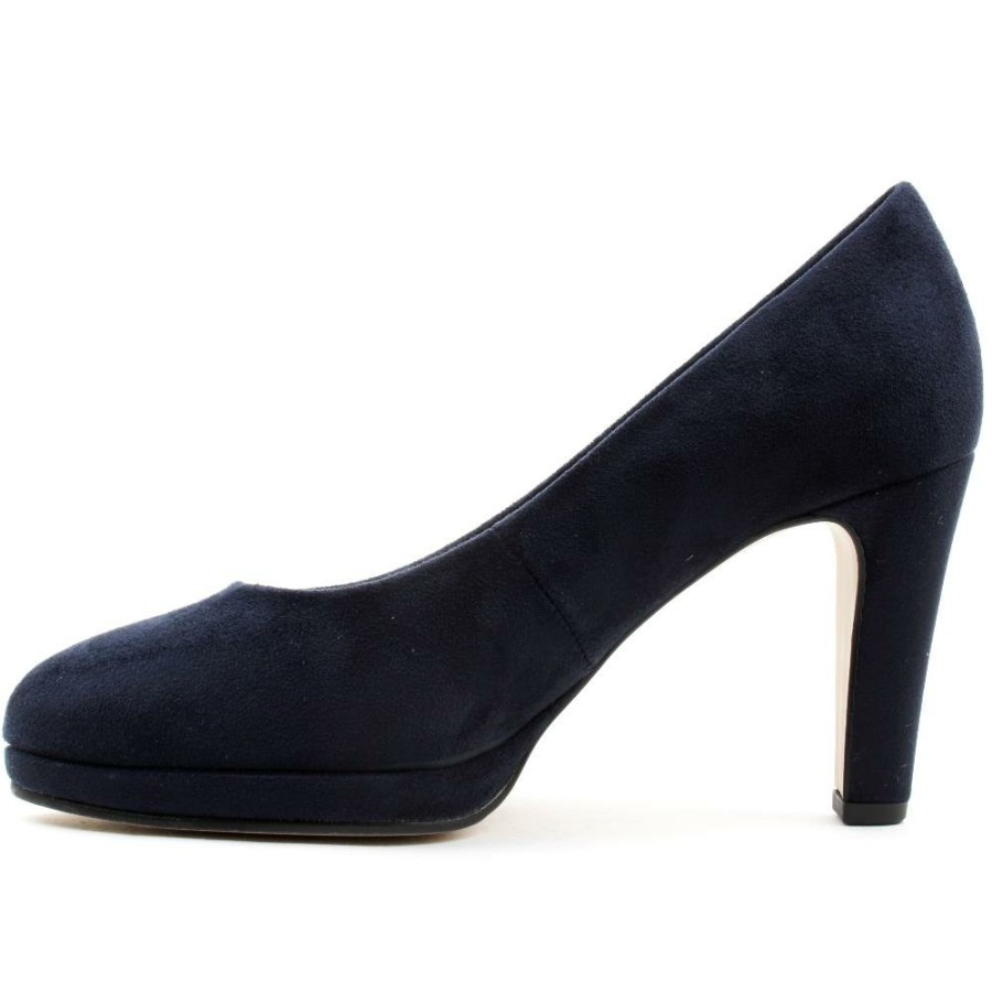 Women Gabor | Gab270 Court Shoe - Navy Suede