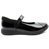 Kids Clarks | Etch Beam K Strap Shoe - Black Patent G