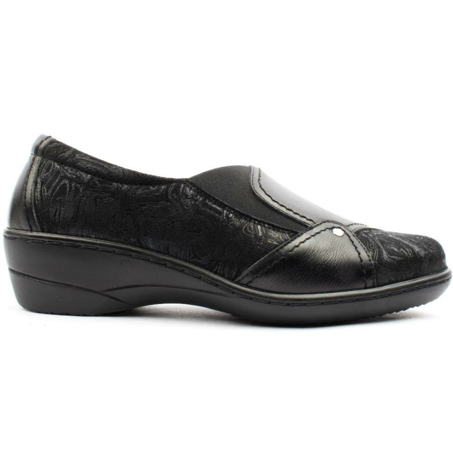 Women Softmode | Emily Slip On Shoe - Black Pattern