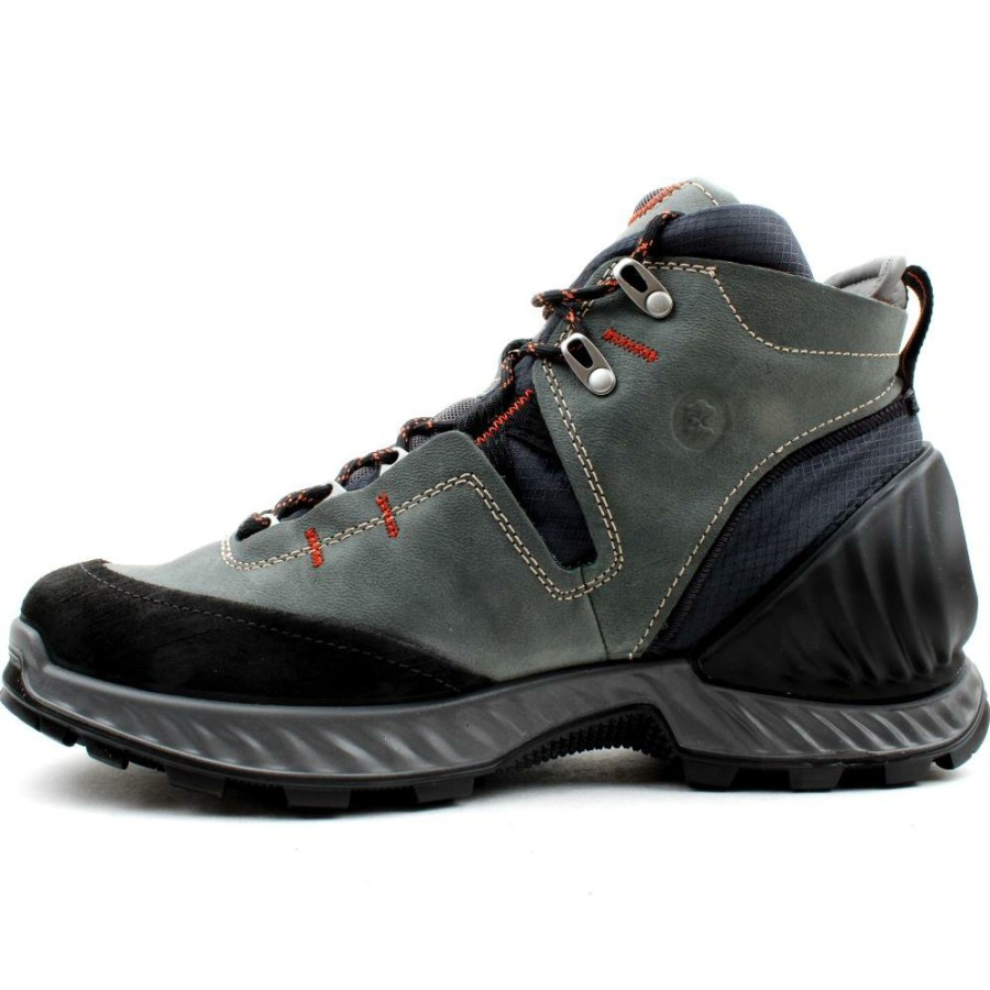 Men ECCO | 840734 Exohike Waterproof Boot - Black/Grey