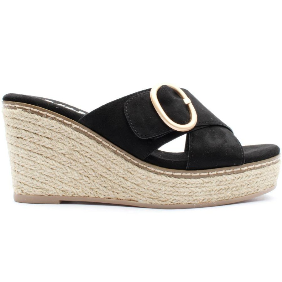 Women XTI | 141356 Wedge Mule - Black