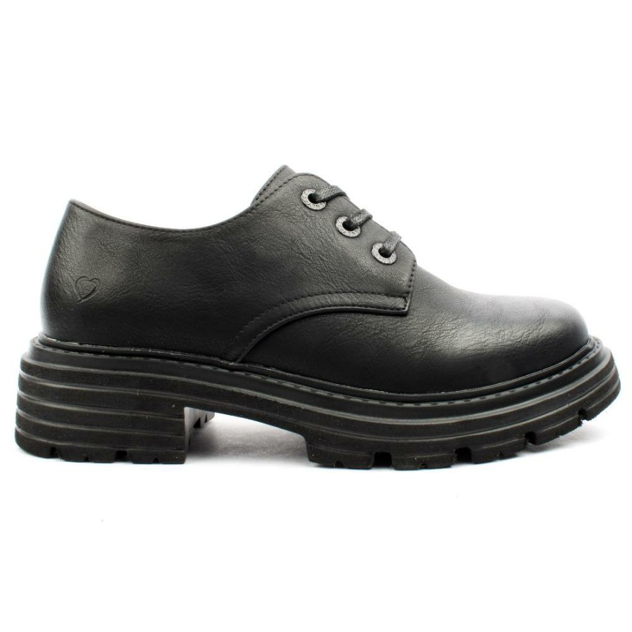 Women Heavenly Feet | Gisella Laced Shoe - Black