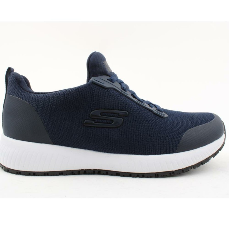 Women Skechers | 77222Ec Squad Shoe - Navy