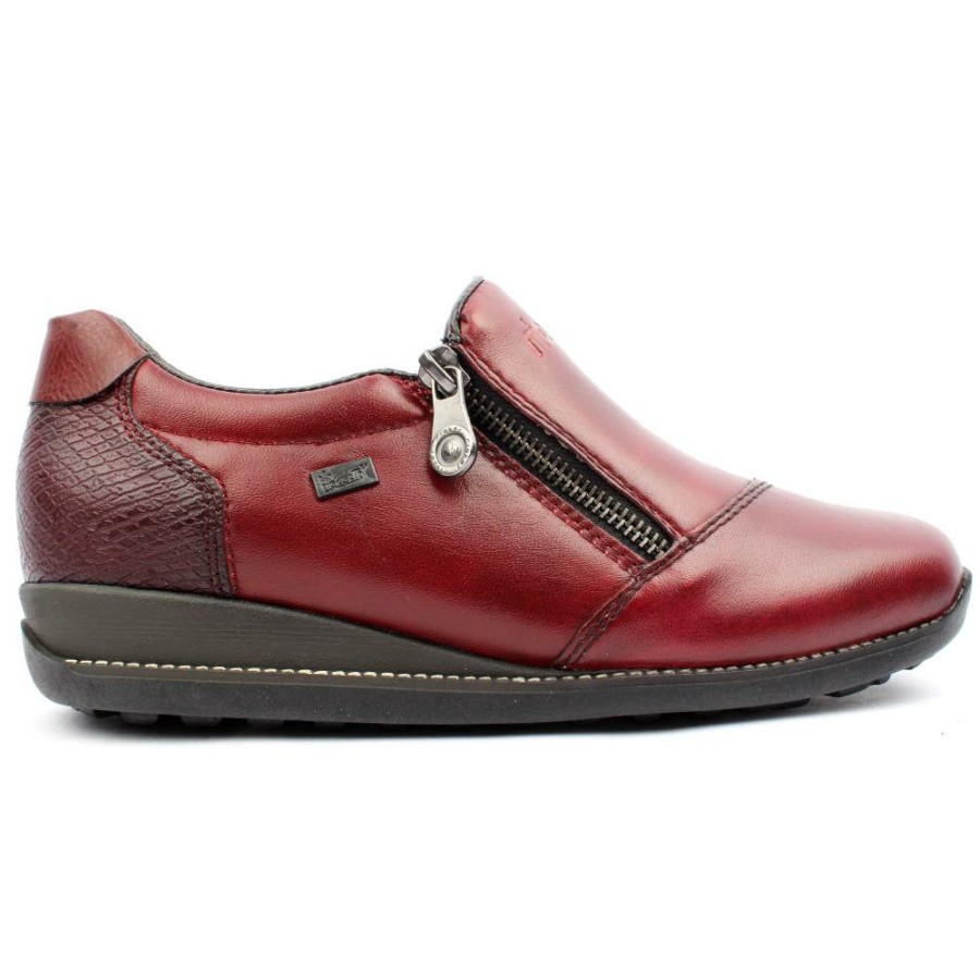 Women Rieker | 44265 Zip Shoe - Wine