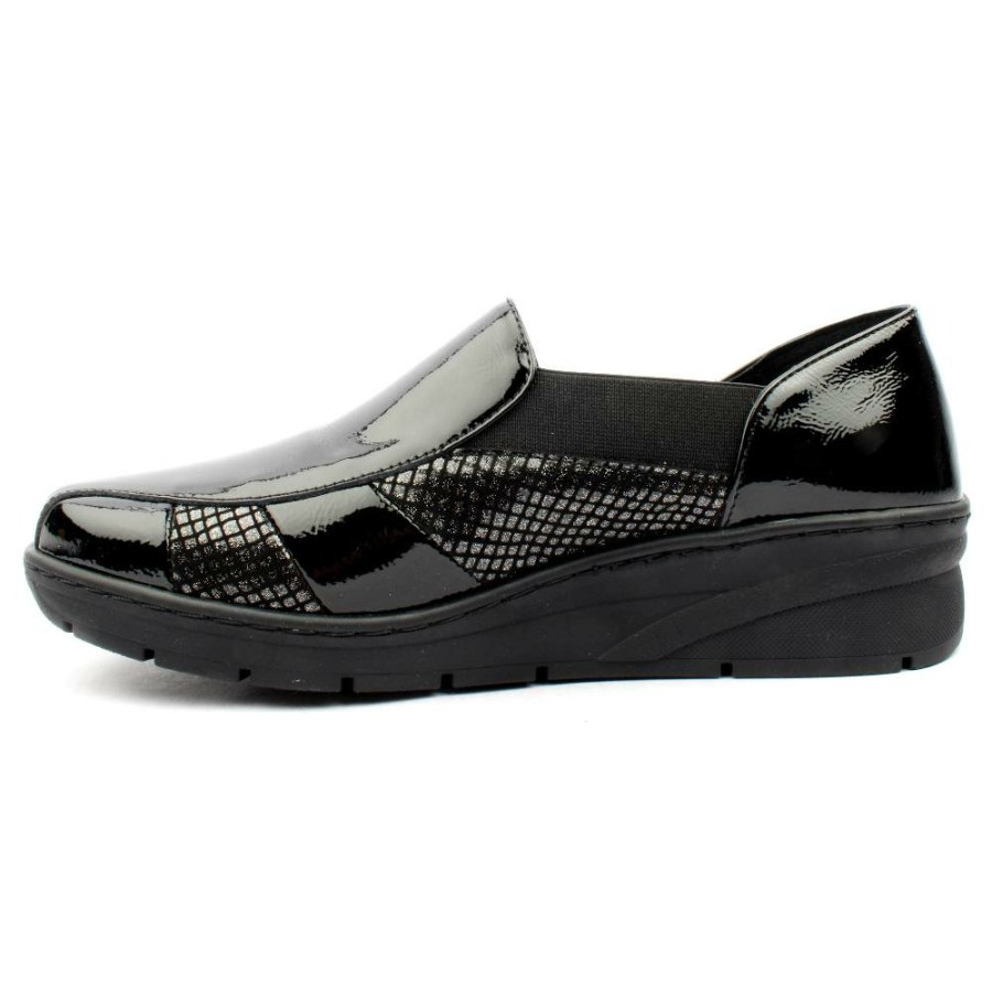 Women Softmode | Joy Slip On Shoe - Black Snake