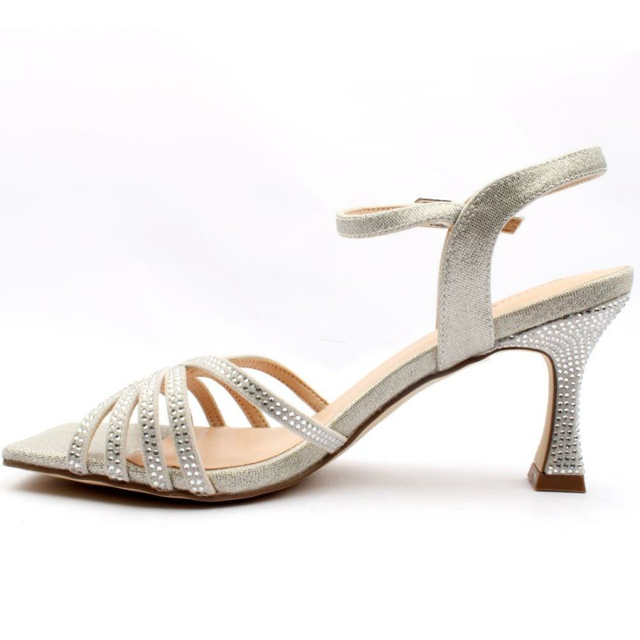 Women Menbur | 23869 Heeled Sandal - Silver