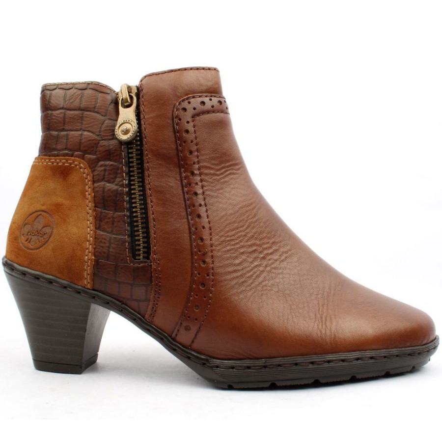 Women Rieker | 57186 Boot - Tan