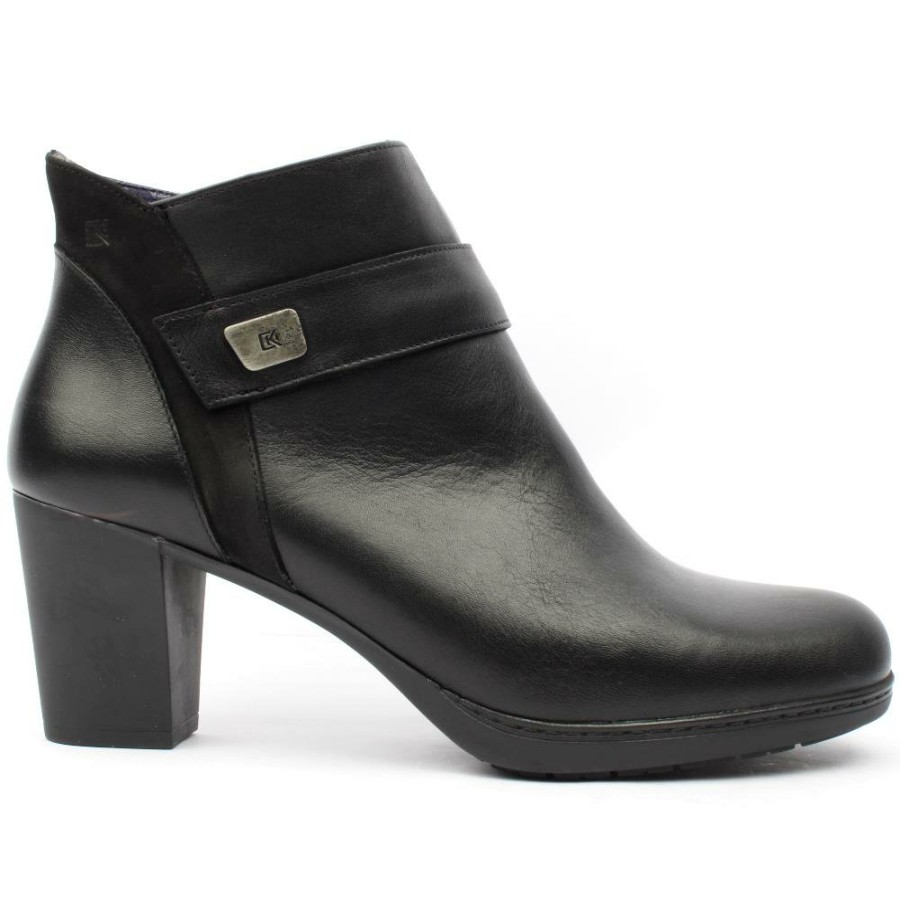 Women Fluchos | Dorking Fluchos D9111 Ankle Boot - Black