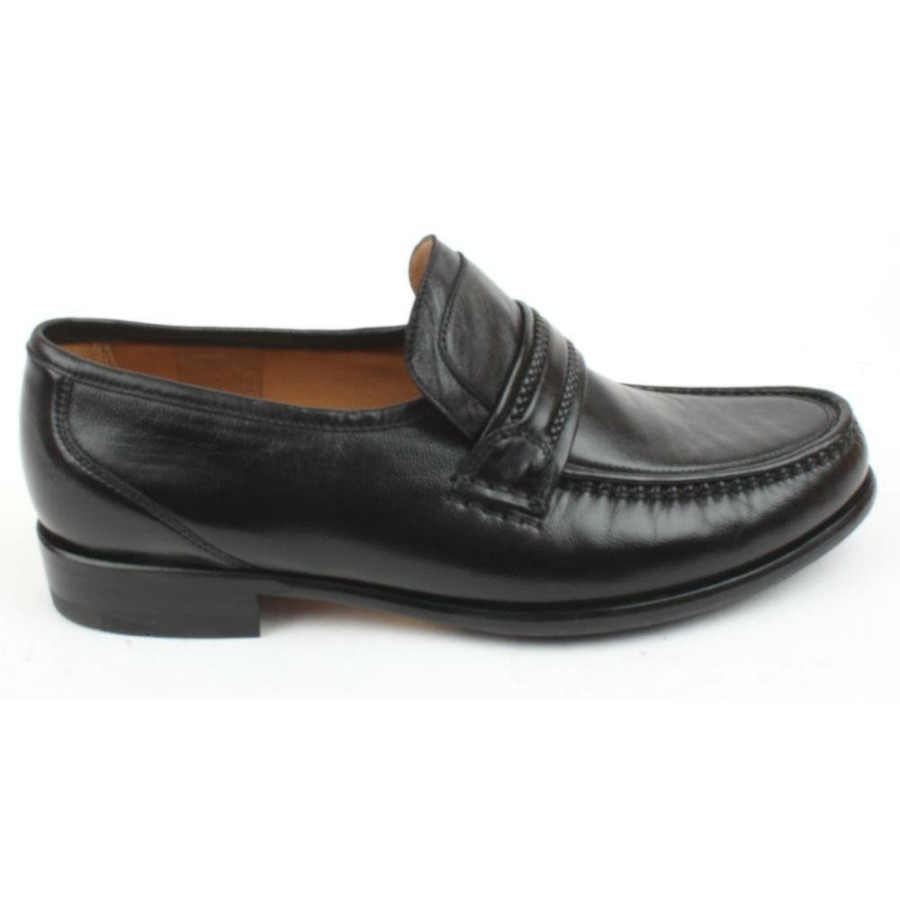 Men Loake | Rome Leather Shoe - Black