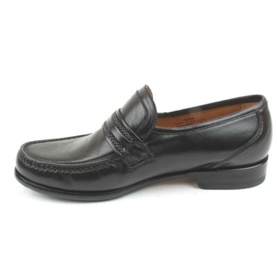 Men Loake | Rome Leather Shoe - Black