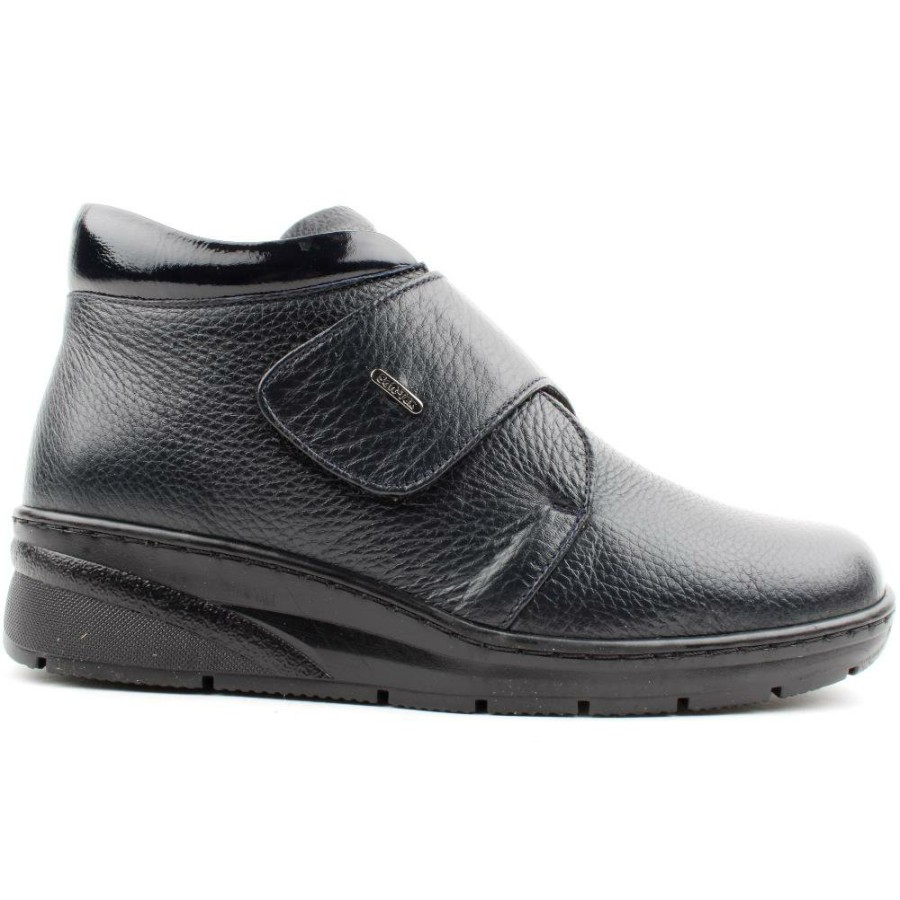 Women Softmode | Fia Velcro Boot - Navy