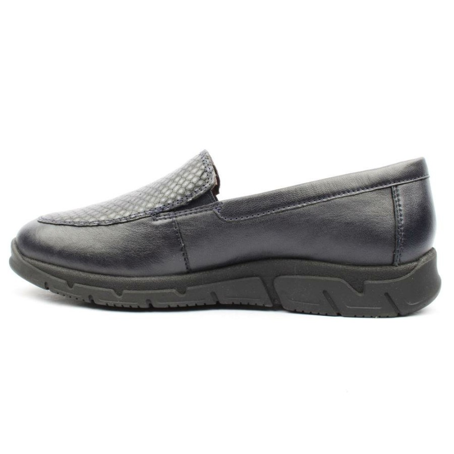 Women Caprice | 24702 Slip On Shoe - Navy