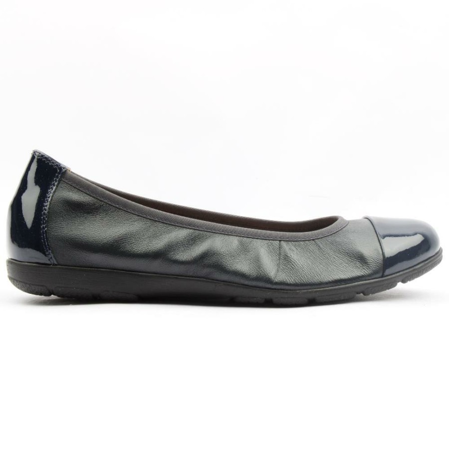 Women Caprice | 22152 Flat Pomp - Navy