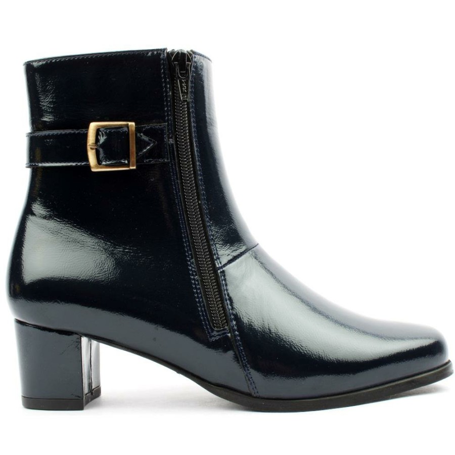 Women Softmode | Kelly Boot - Navy Patent